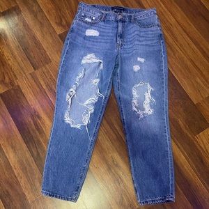 Aeropostale Size 10 Mom jeans distressed